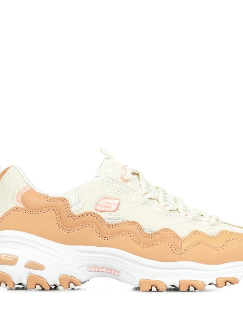 Baskets Skechers D'Lites Get Wavy Beige - Kiabi