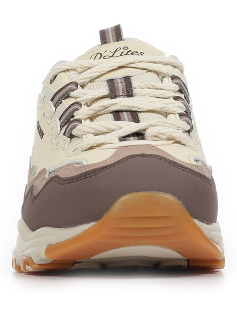 Baskets Skechers D'Lites Vintage Wave Beige - Kiabi
