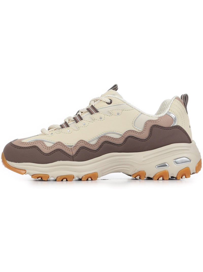 Baskets Skechers D'Lites Vintage Wave Beige - Kiabi