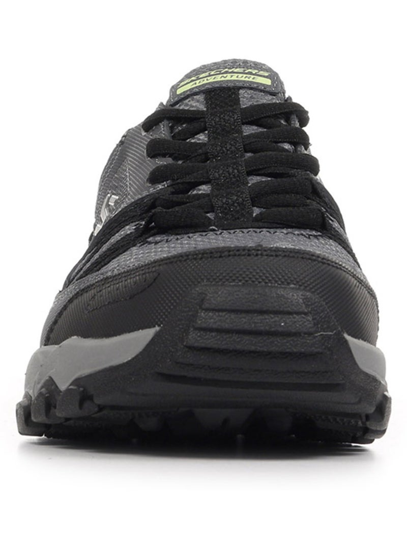 Baskets Skechers Dynamite At Excapar Slip Ins Leather Overlay Lace-Up Gris Noir - Kiabi