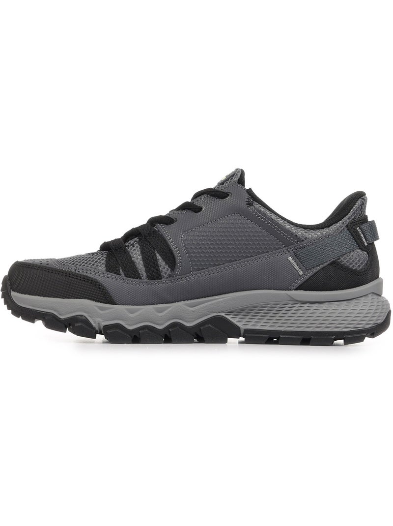 Baskets Skechers Dynamite At Excapar Slip Ins Leather Overlay Lace-Up Gris Noir - Kiabi