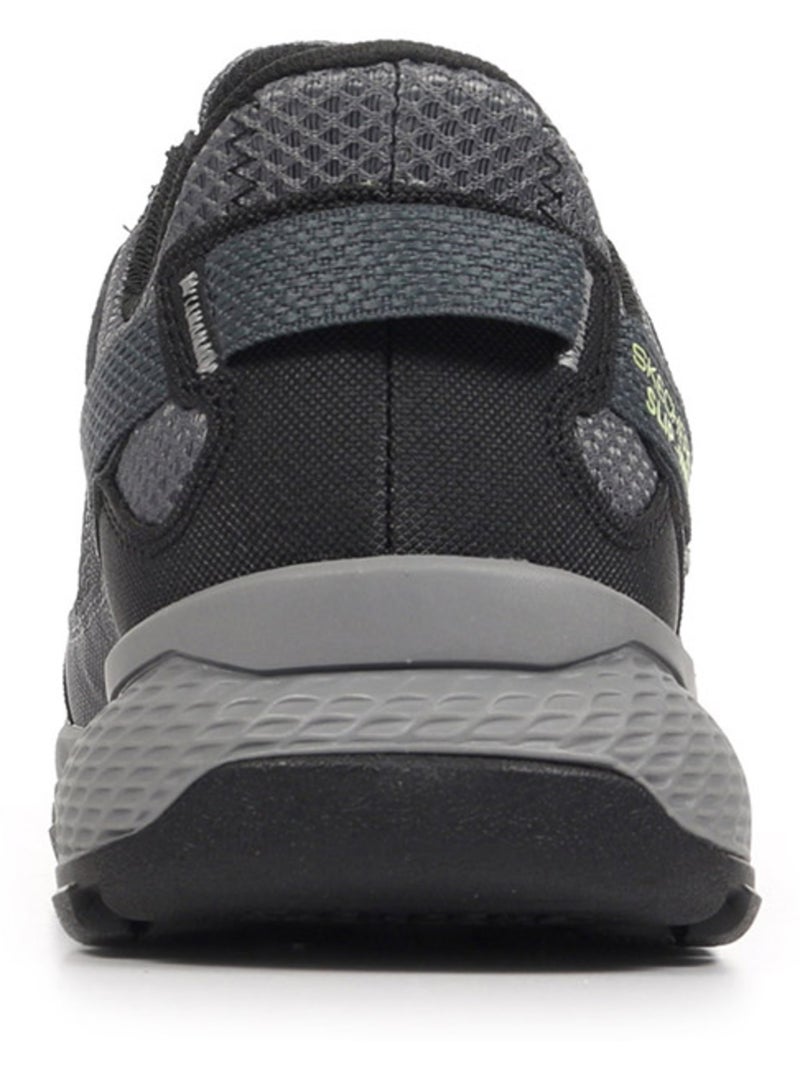 Baskets Skechers Dynamite At Excapar Slip Ins Leather Overlay Lace-Up Gris Noir - Kiabi