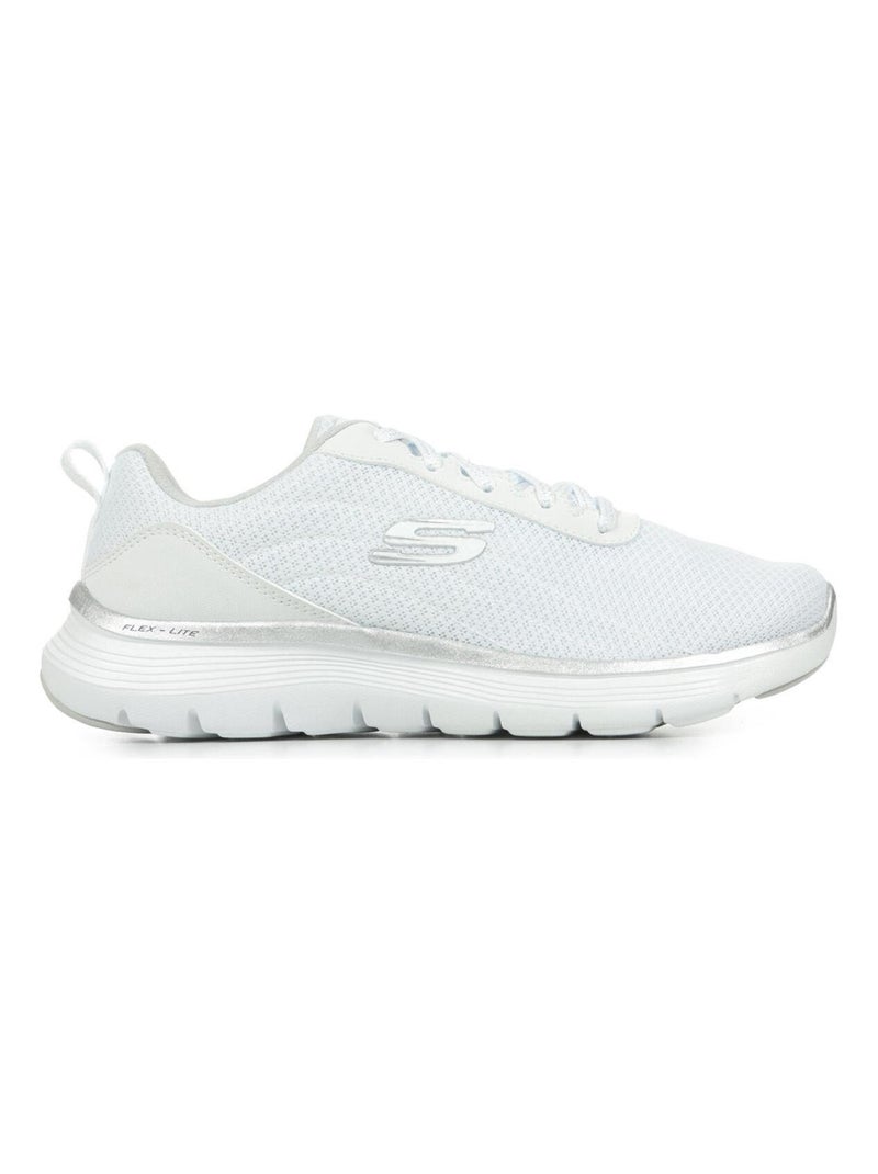 Baskets Skechers Flex Appeal 5.0 Uptake Blanc Argenté - Kiabi