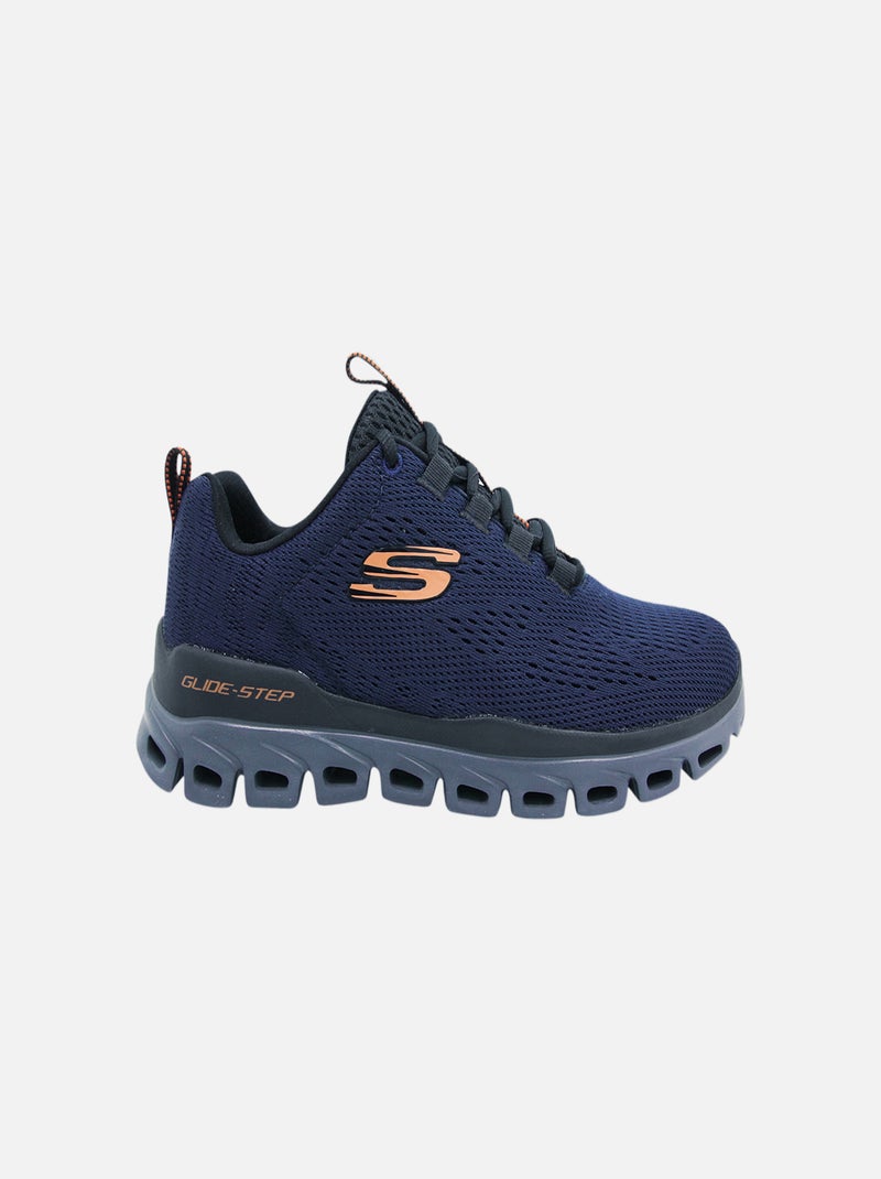 Baskets  'SKECHERS' 'GLIDE-STEP FASTEN UP' Bleu - Kiabi