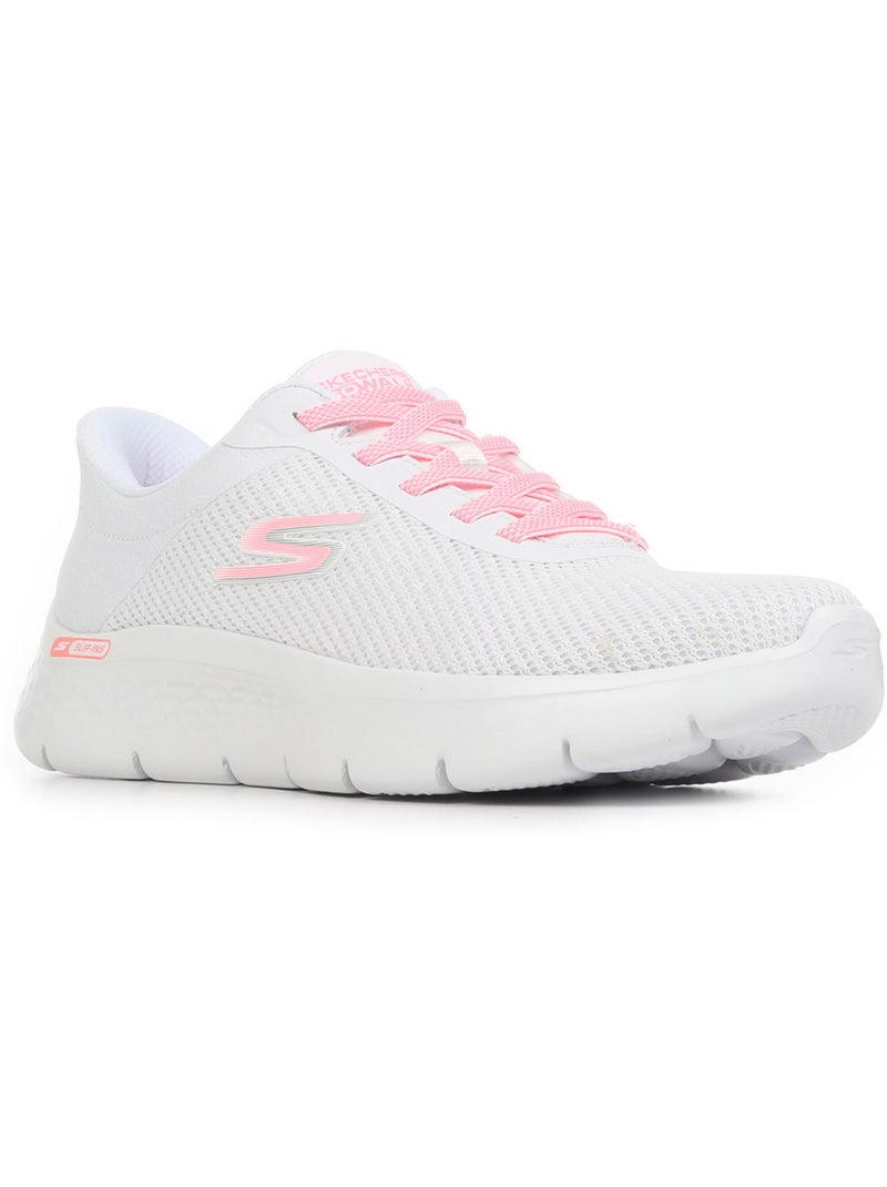 Baskets Skechers Go Walk Flex Carla Blanc Rose - Kiabi