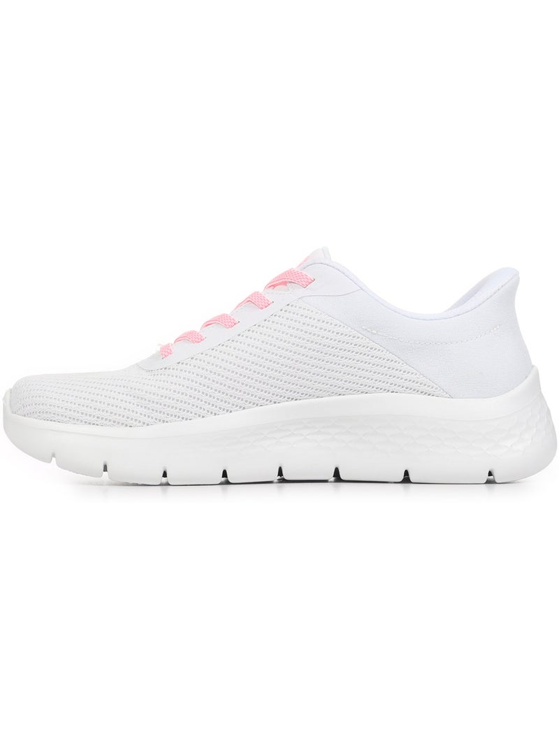 Baskets Skechers Go Walk Flex Carla Blanc Rose - Kiabi