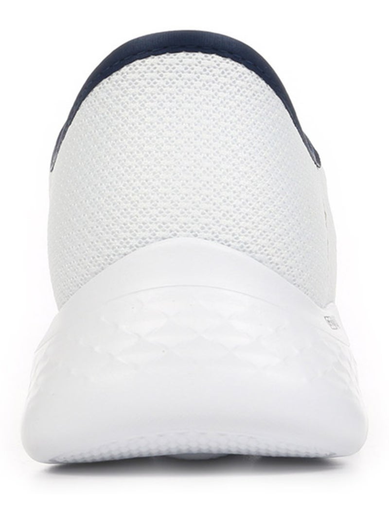 Baskets Skechers Go Walk Flex Netro Blanc Bleu marine - Kiabi