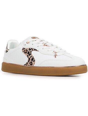 Baskets skechers hotshot leopard fame