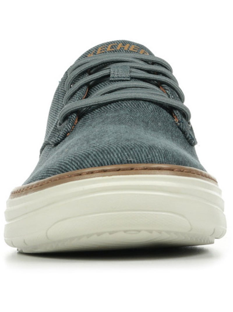 Baskets Skechers Hyland Ratner Bleu Marron - Kiabi