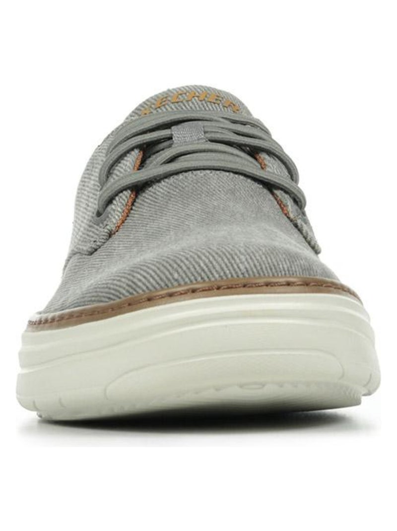 Baskets Skechers Hyland Ratner Gris Marron - Kiabi