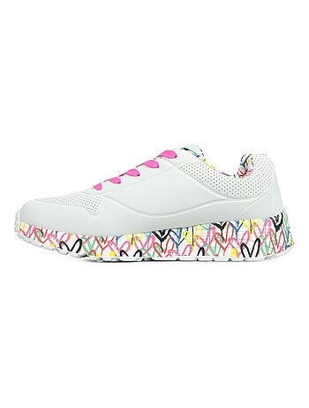 Basket Basse à Lacets Skechers Juniors Uno Lite-Lovely Luv