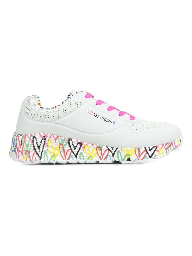Baskets Skechers Lovely Luv Blanc Multicolore - Kiabi