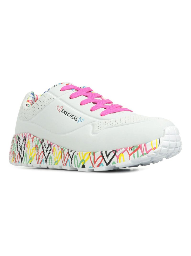 Baskets Skechers Lovely Luv Blanc Multicolore - Kiabi