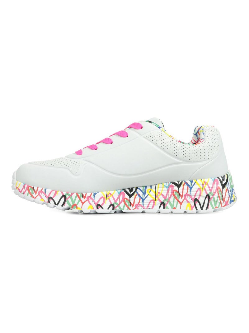 Baskets Skechers Lovely Luv Blanc Multicolore - Kiabi