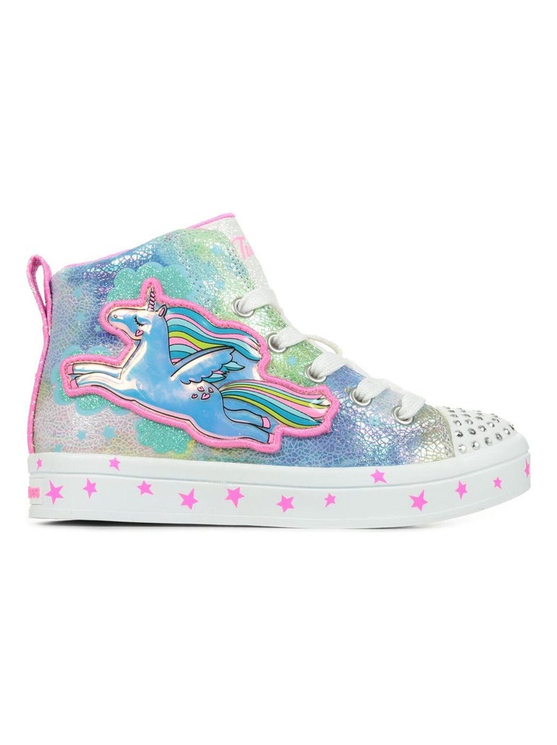 Baskets Skechers S Lights Twi Lites 2.0 Unicorn Galaxy Multicolore - Kiabi