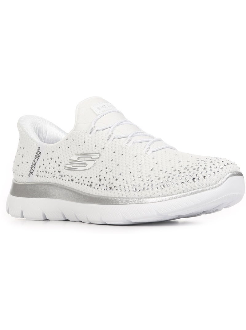 Baskets Skechers Summits Brilliant Shine Blanc Argenté - Kiabi
