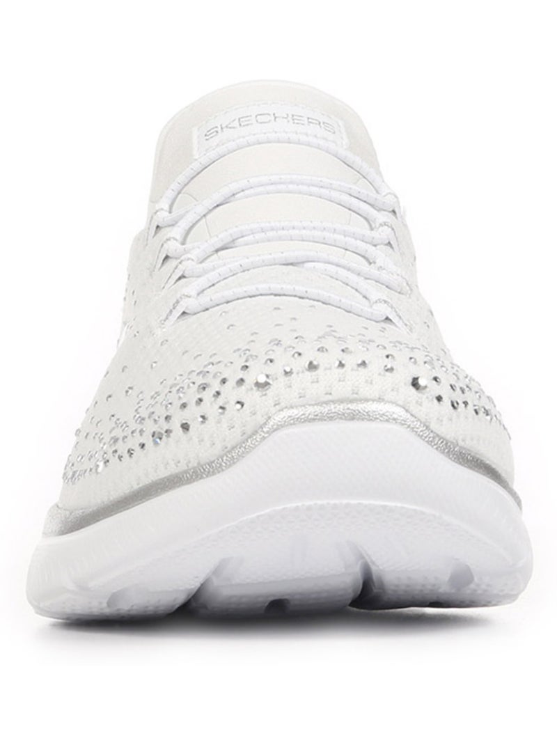 Baskets Skechers Summits Brilliant Shine Blanc Argenté - Kiabi