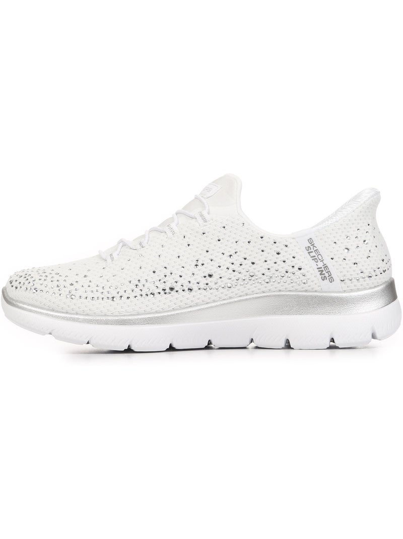 Baskets Skechers Summits Brilliant Shine Blanc Argenté - Kiabi