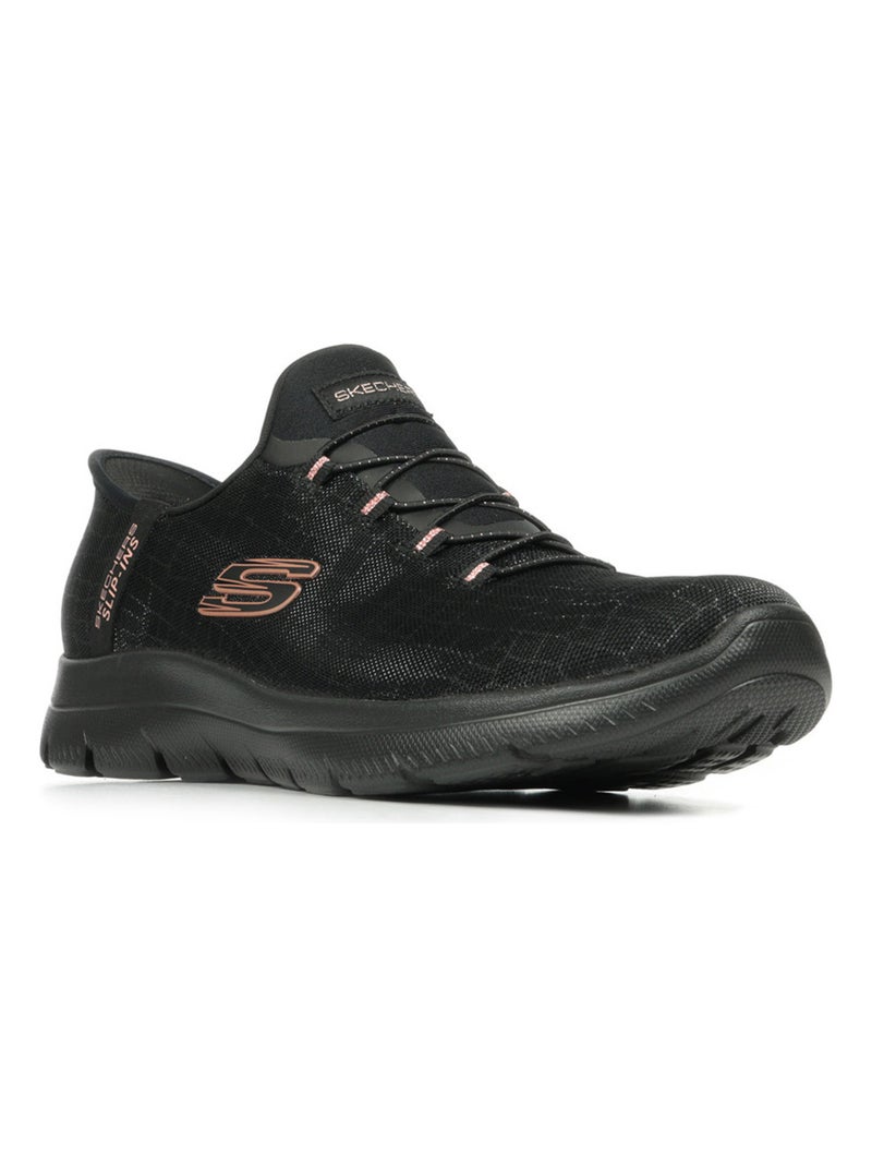 Baskets Skechers Summits Noir Doré - Kiabi