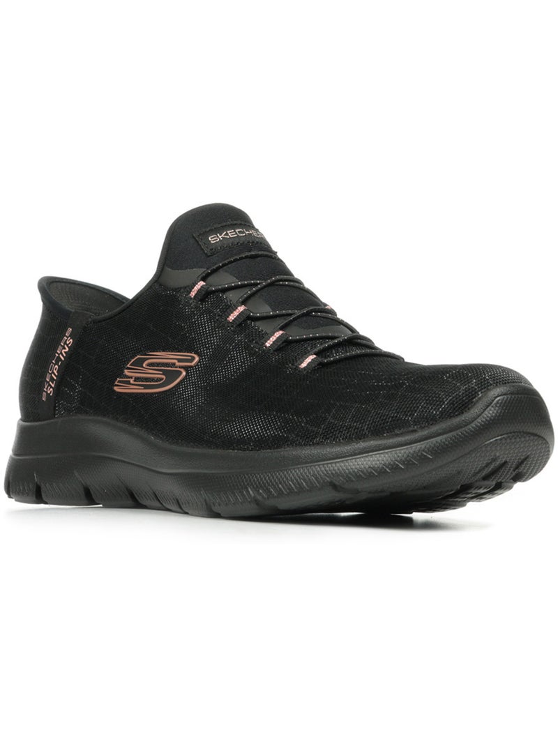 Baskets Skechers Summits Noir Doré - Kiabi