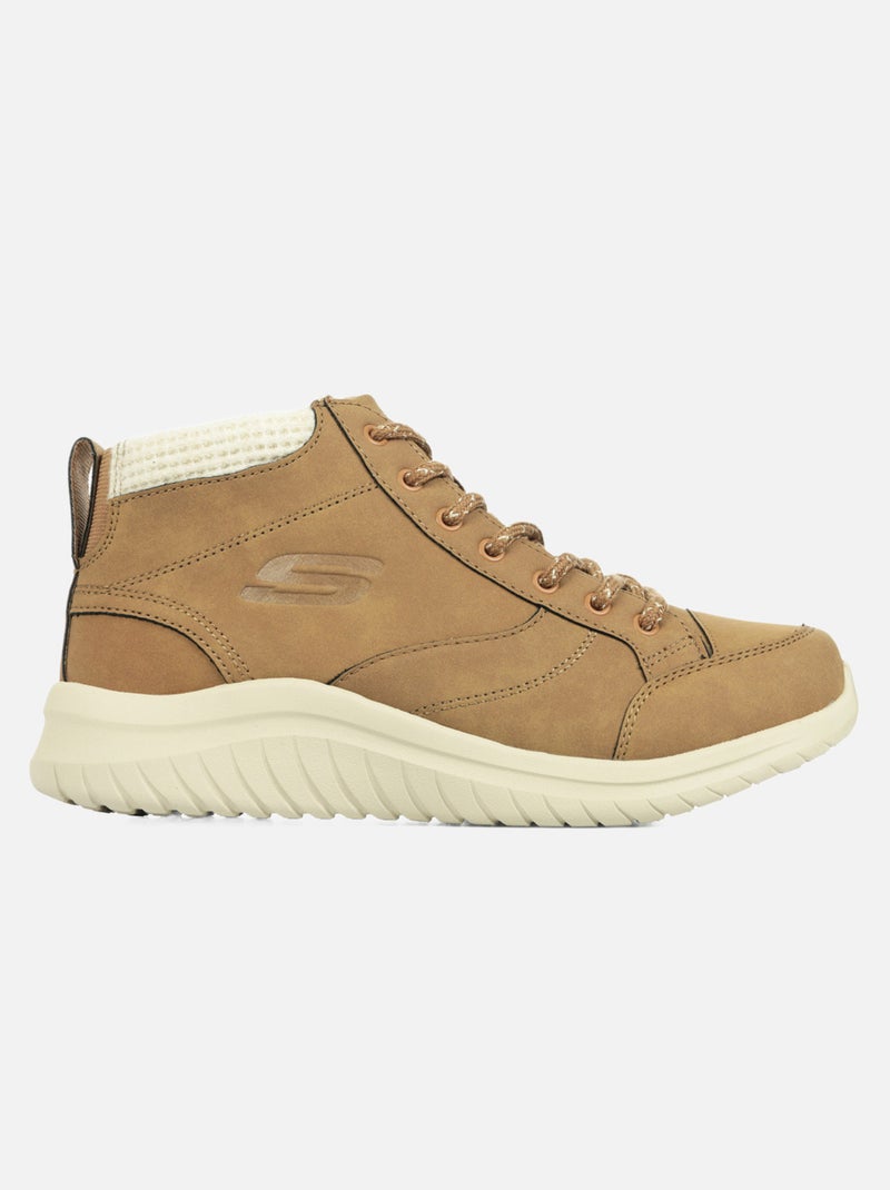 Baskets Skechers Ultra Flex 2.0 Social crew Marron - Kiabi