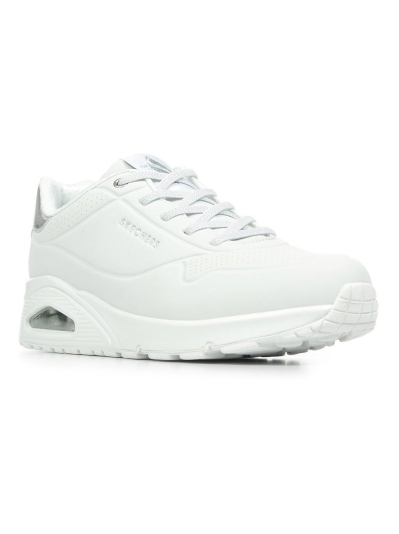 Baskets Skechers Uno Blanc Argenté - Kiabi