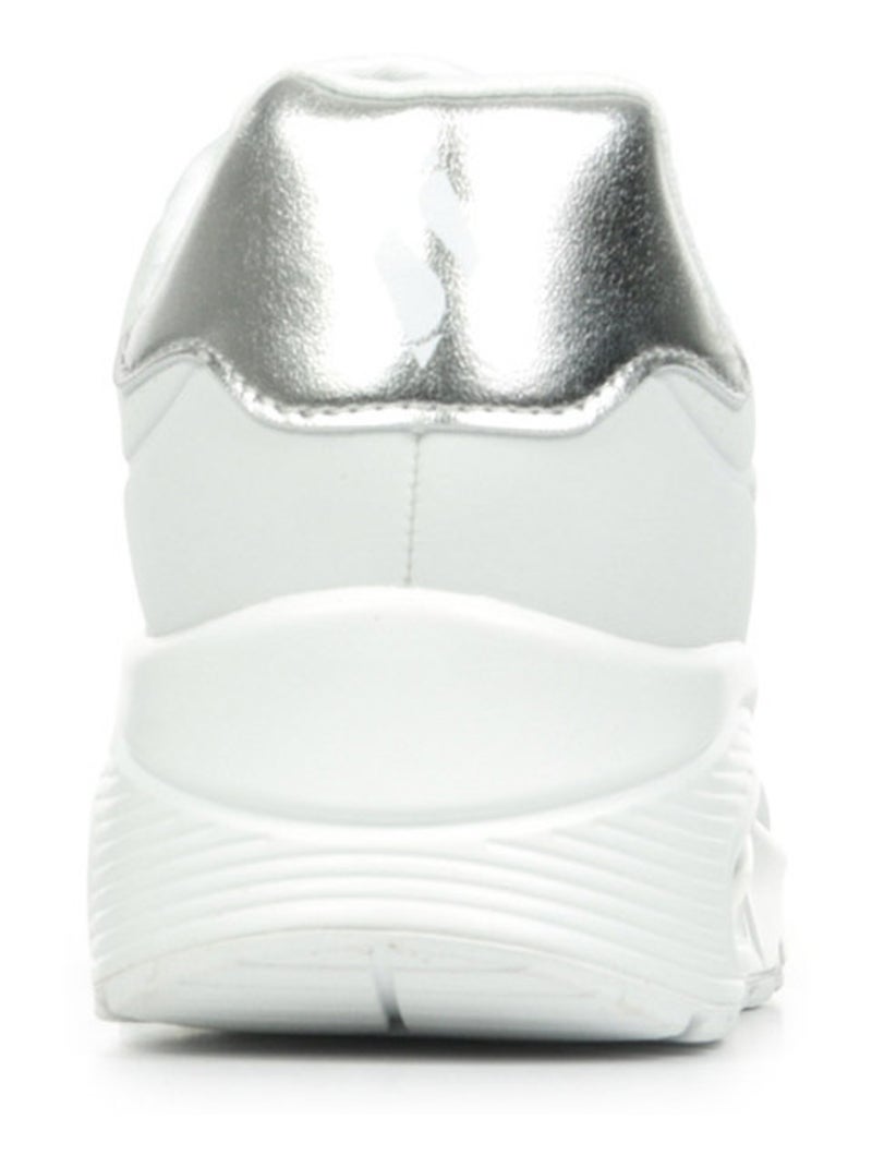 Baskets Skechers Uno Blanc Argenté - Kiabi