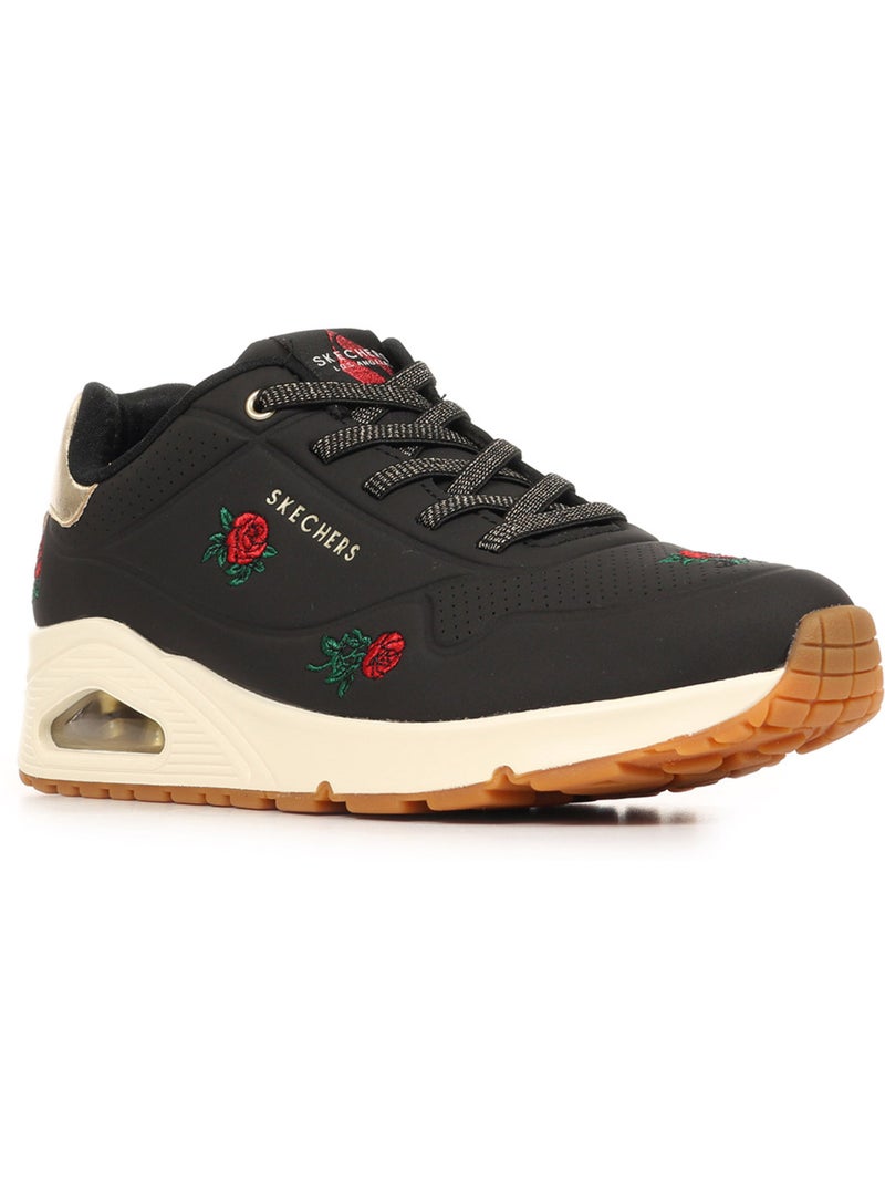 Baskets Skechers Uno Champagne & Roses Noir Rouge - Kiabi