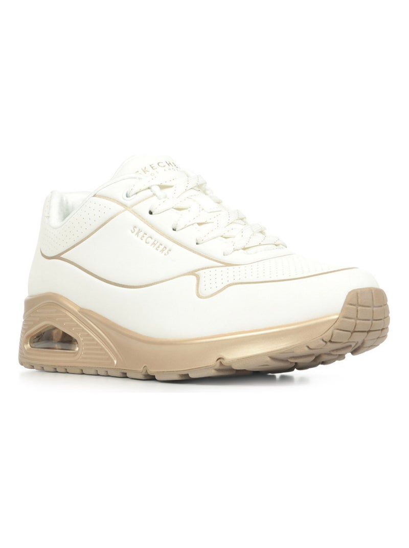 Baskets Skechers Uno Cool Heels Blanc Doré - Kiabi