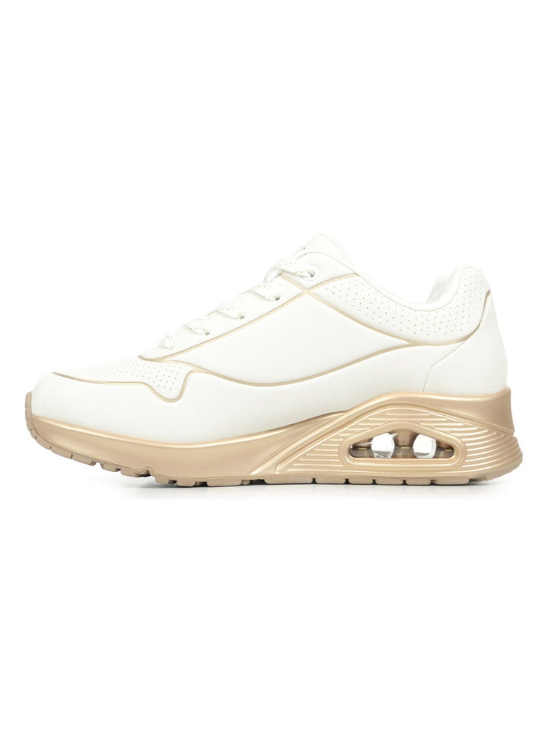 Baskets Skechers Uno Cool Heels Blanc Doré - Kiabi