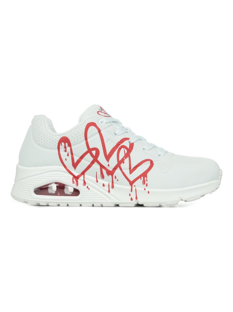 Baskets Skechers Uno Dripping In Love Blanc - Kiabi