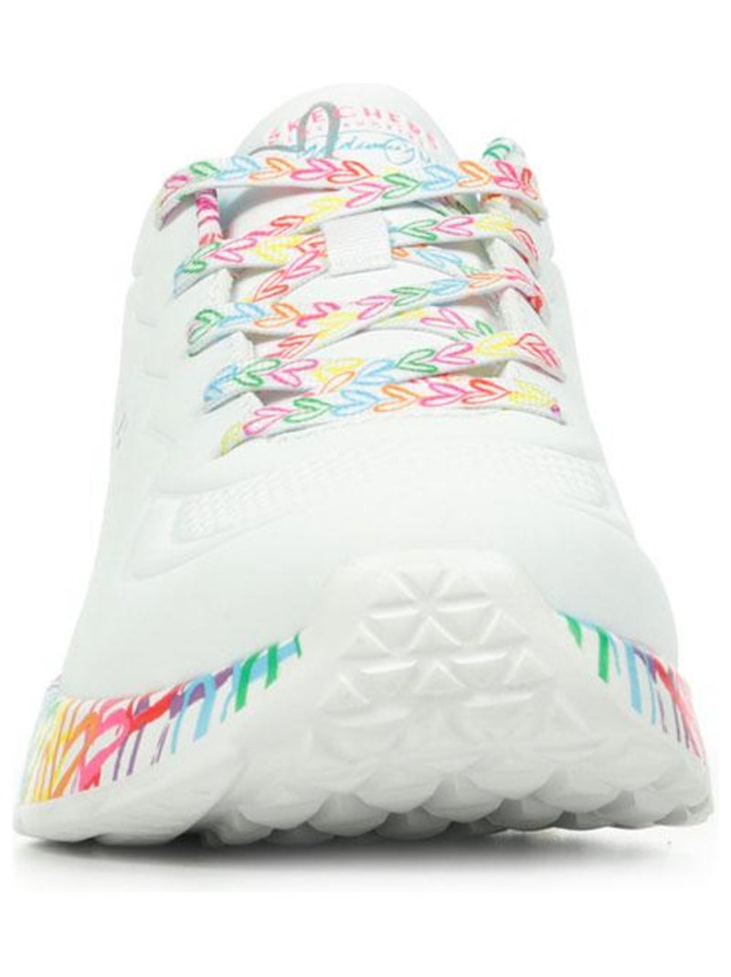 Baskets Skechers Uno Lite Exuberat Hearts Blanc - Kiabi