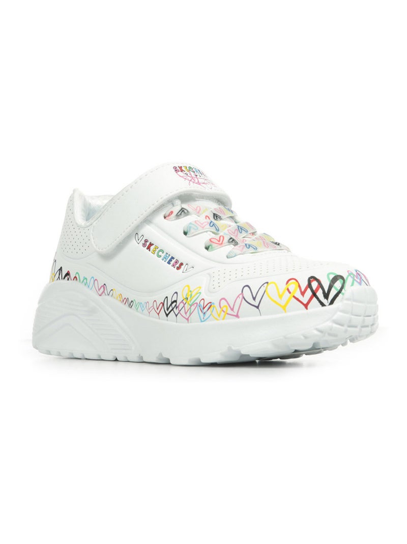 Baskets Skechers Uno Lite Heart Craze Blanc - Kiabi