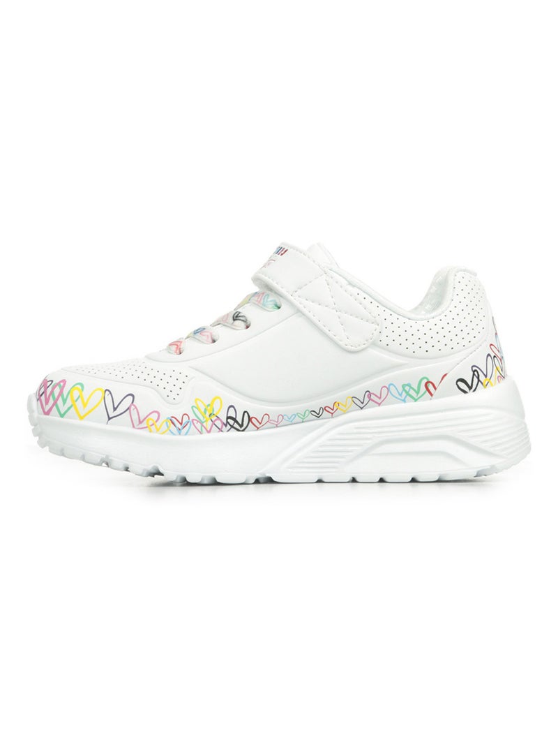 Baskets Skechers Uno Lite Heart Craze Blanc - Kiabi