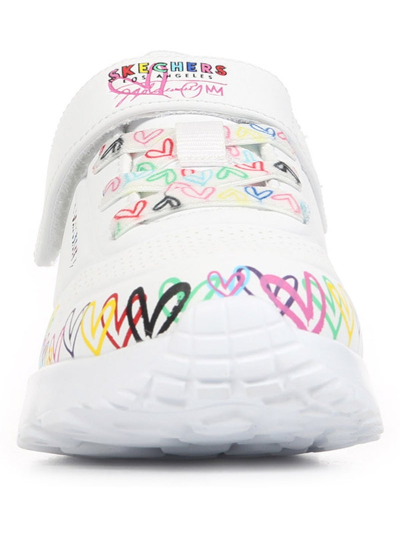 Baskets Skechers Uno Lite-Heart Craze Blanc Multicolore - Kiabi