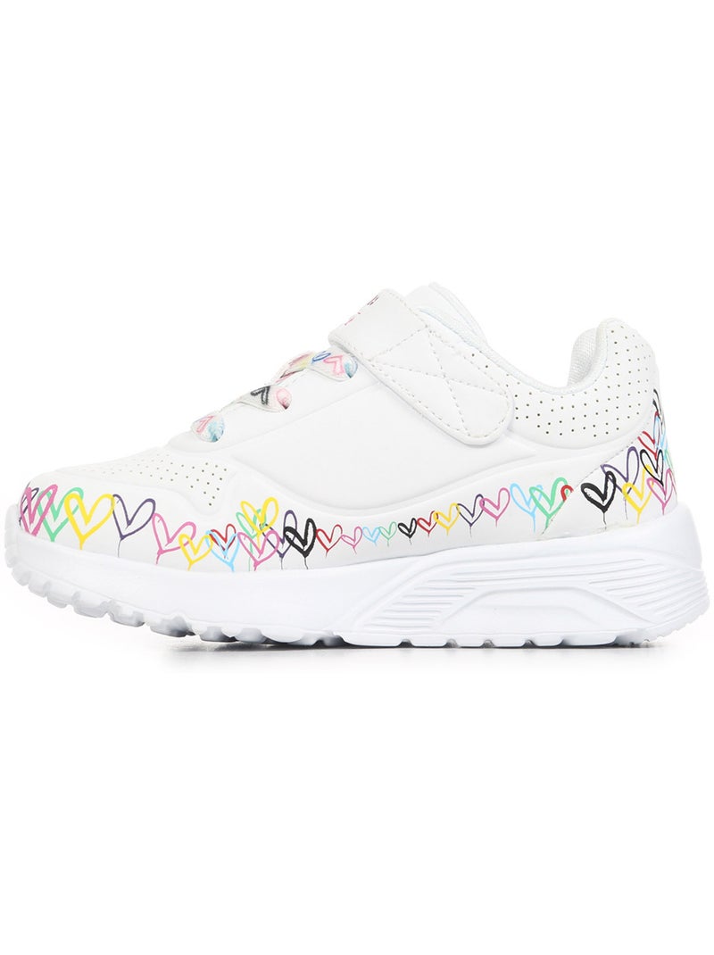 Baskets Skechers Uno Lite-Heart Craze Blanc Multicolore - Kiabi