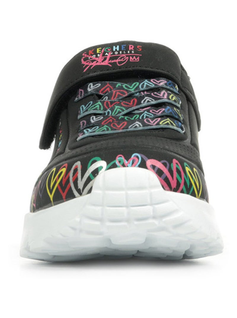 Baskets Skechers Uno Lite Heart Craze Noir - Kiabi