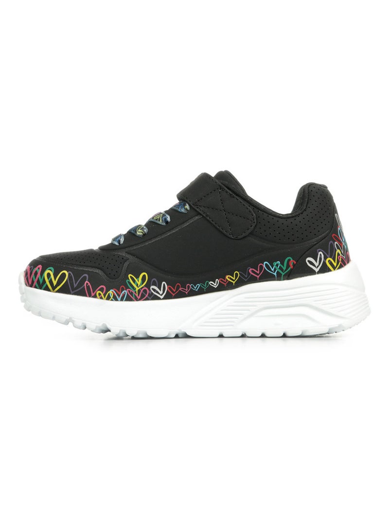 Baskets Skechers Uno Lite Heart Craze Noir - Kiabi