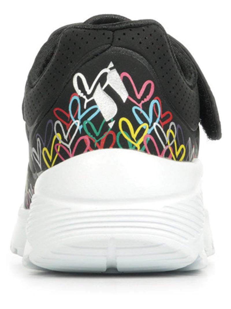 Baskets Skechers Uno Lite Heart Craze Noir - Kiabi