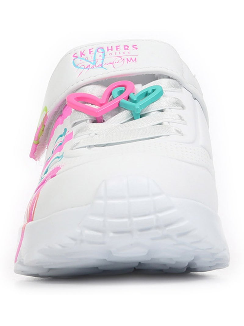 Baskets Skechers Uno Lite Heart Status Blanc Multicolore - Kiabi