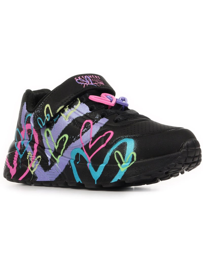 Baskets skechers uno lite heart status Noir - Kiabi