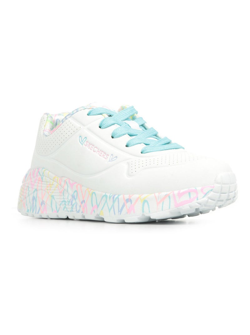 Baskets Skechers Uno Lite Lovely Luv Blanc - Kiabi