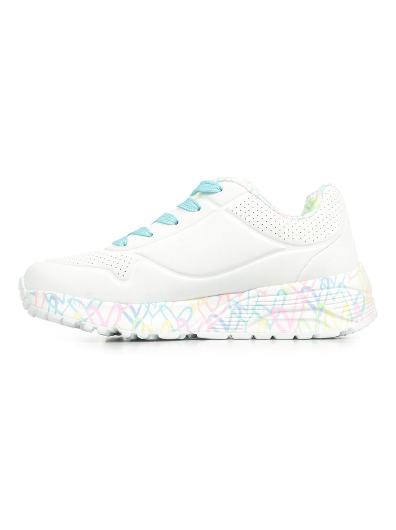 Baskets Skechers Uno Lite Lovely Luv Blanc - Kiabi