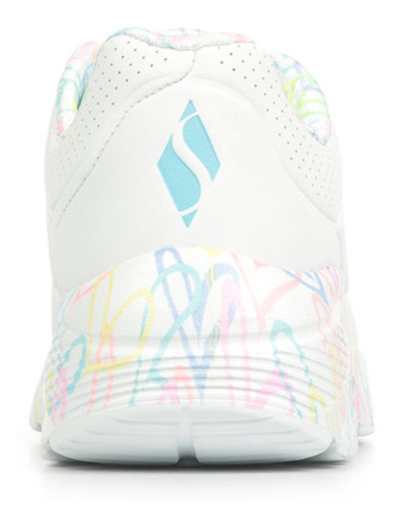 Baskets Skechers Uno Lite Lovely Luv Blanc - Kiabi