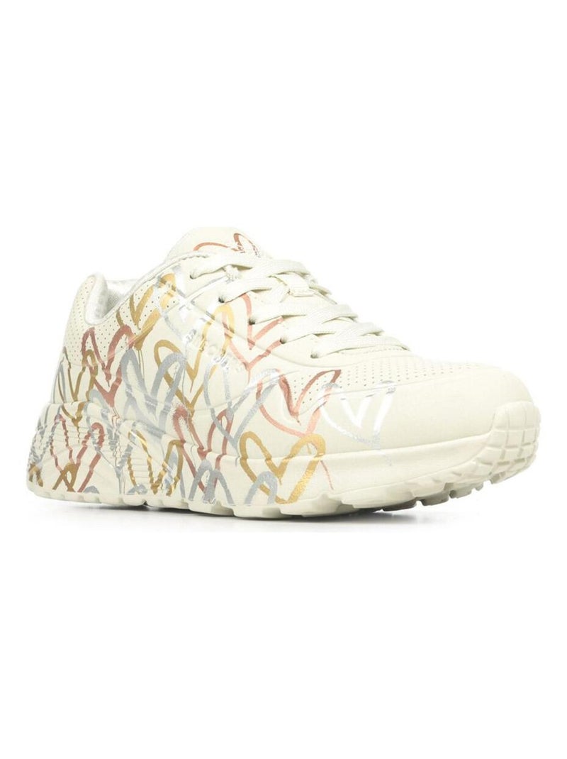 Baskets Skechers Uno Lite Metallic Love Beige - Kiabi
