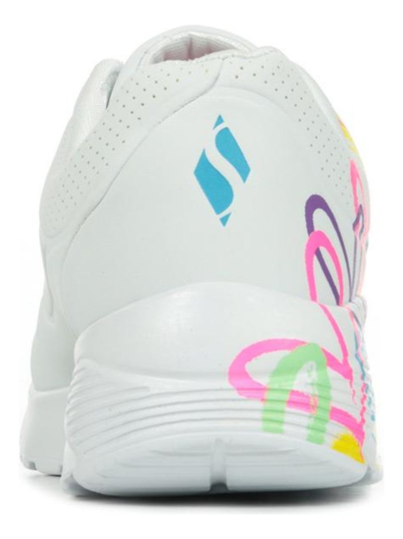 Baskets Skechers Uno Lite Spread The Love Blanc Multicolore - Kiabi
