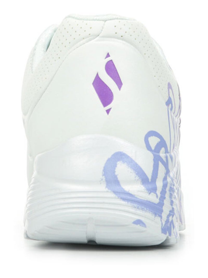 Baskets Skechers Uno Lite Spread The Love Blanc Violet - Kiabi