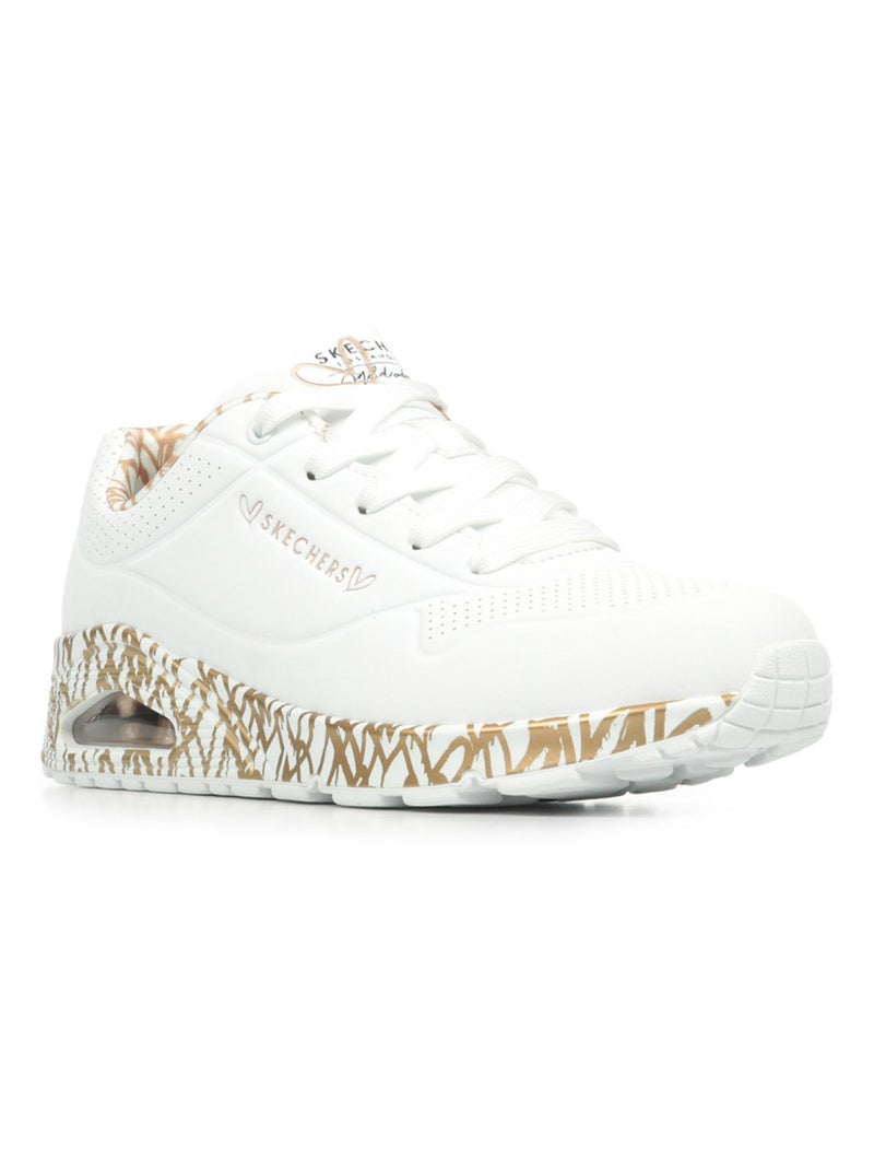 Baskets Skechers Uno Loving Love Blanc - Kiabi