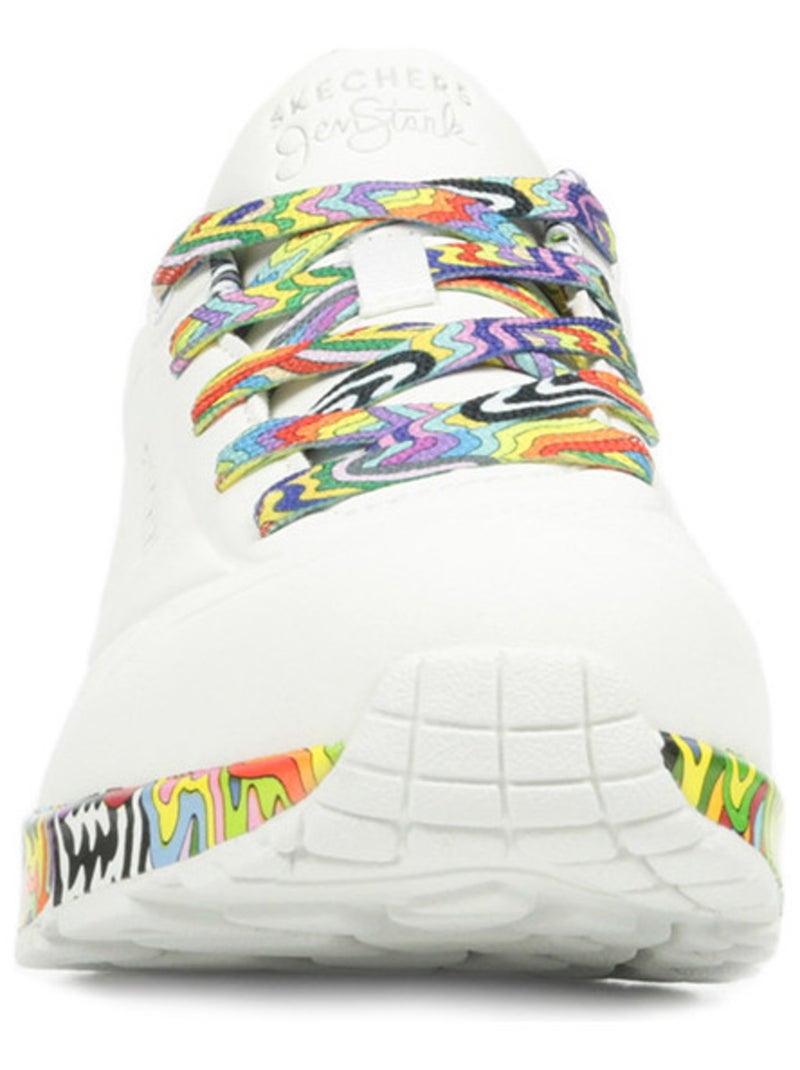 Baskets Skechers Uno Mini Drip Blanc Multicolore - Kiabi