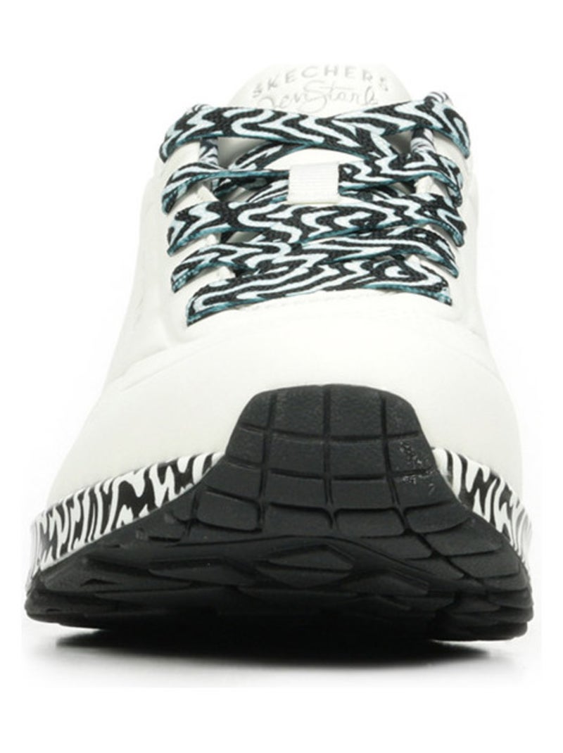 Baskets Skechers Uno Mini Drip Blanc Noir - Kiabi